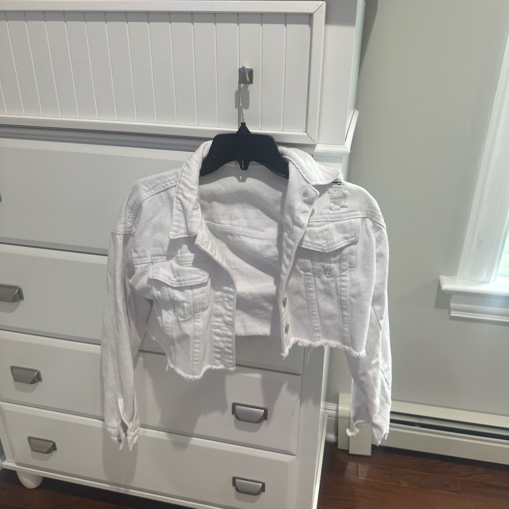 Amazon Women's White Jean Jacket